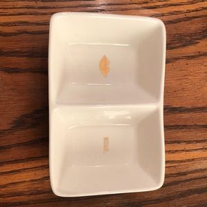 Rae Dunn divided trinket dish